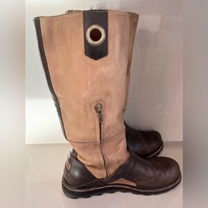 Sorel Womens British Tan Wicked Tall NL1925-265 Leather Riding Snow Boots SZ 9.5